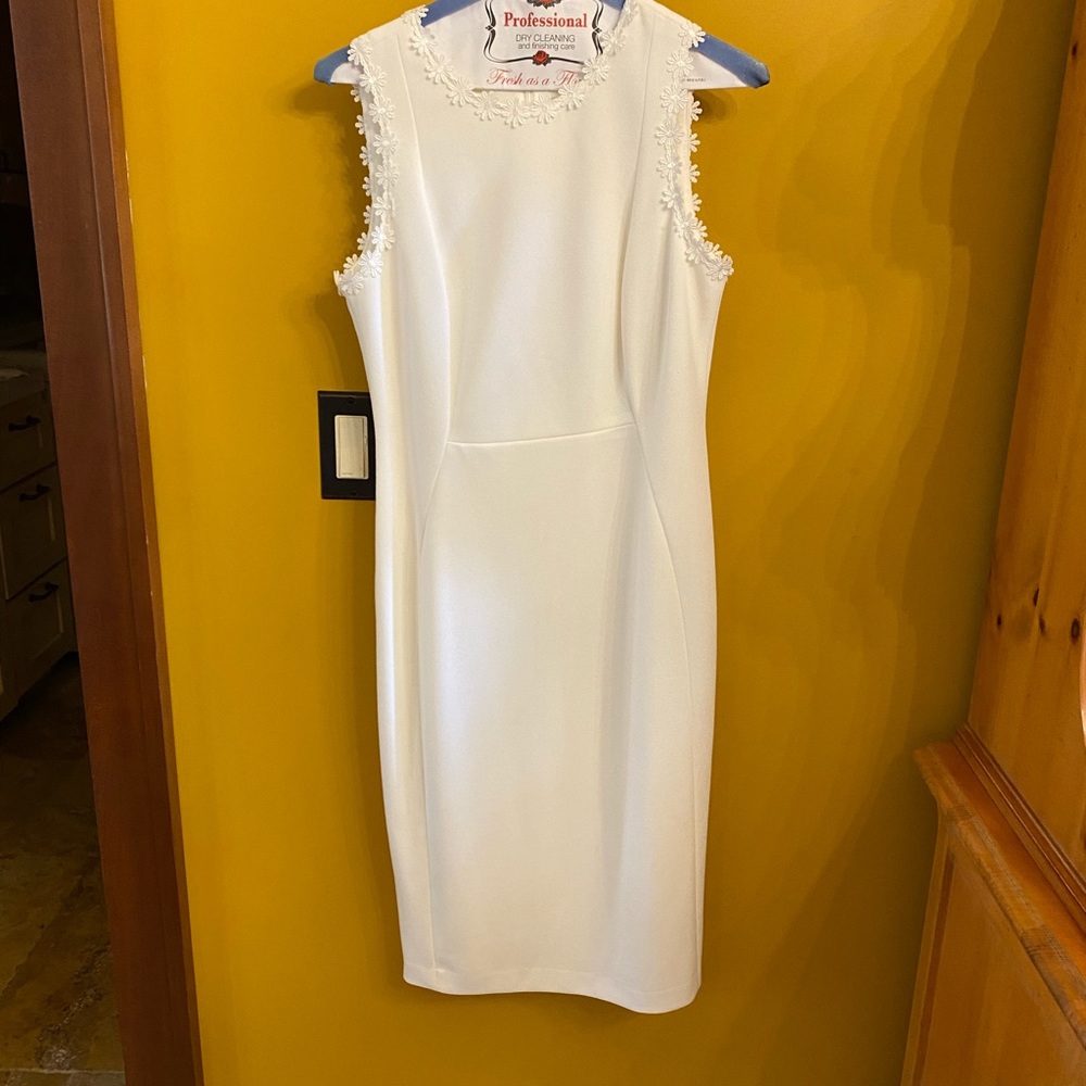 Calvin Klein White Midi Dress